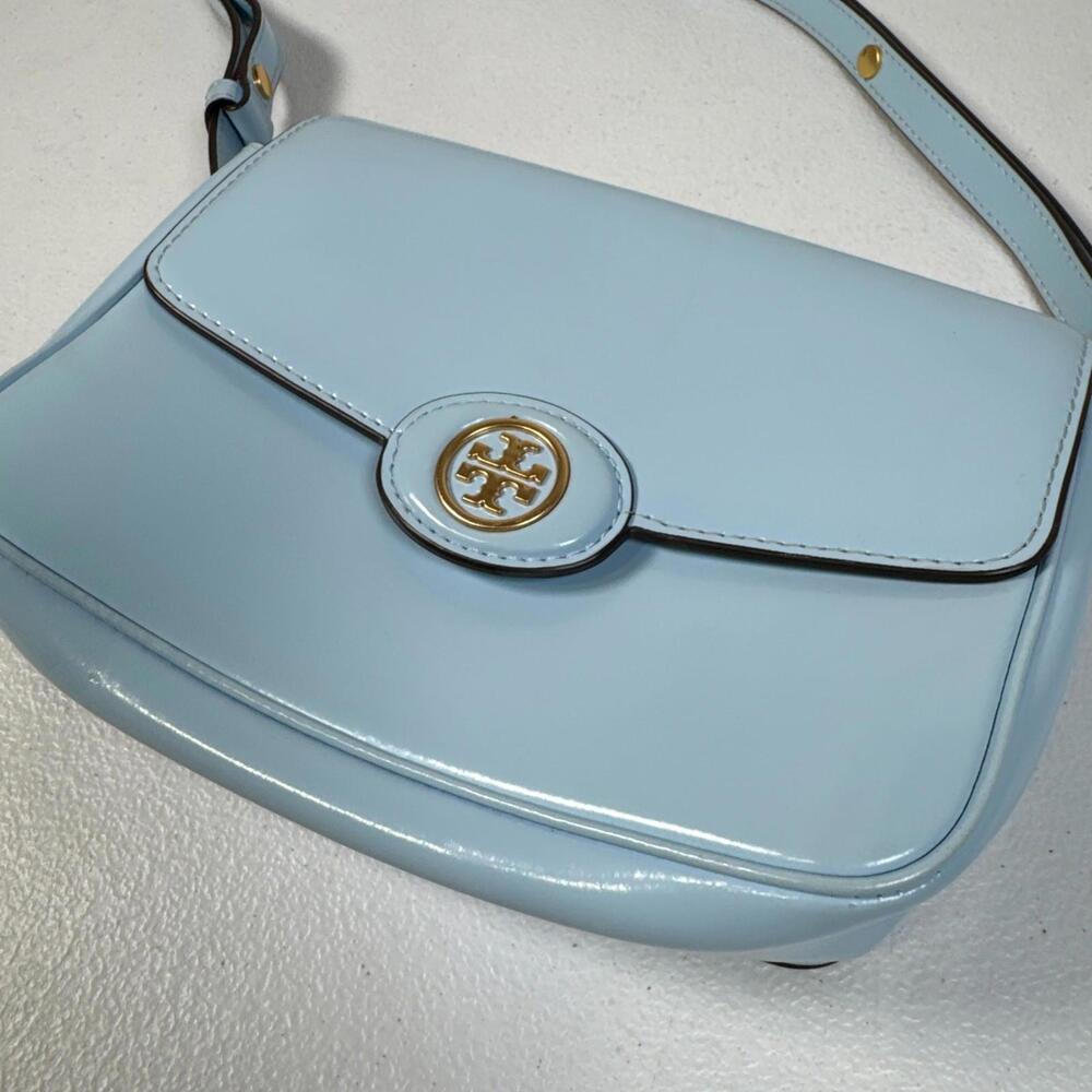 Tory Burch Accessories Light Blue Robinson Shoulder Bag (READ) - Picture 9 of 13